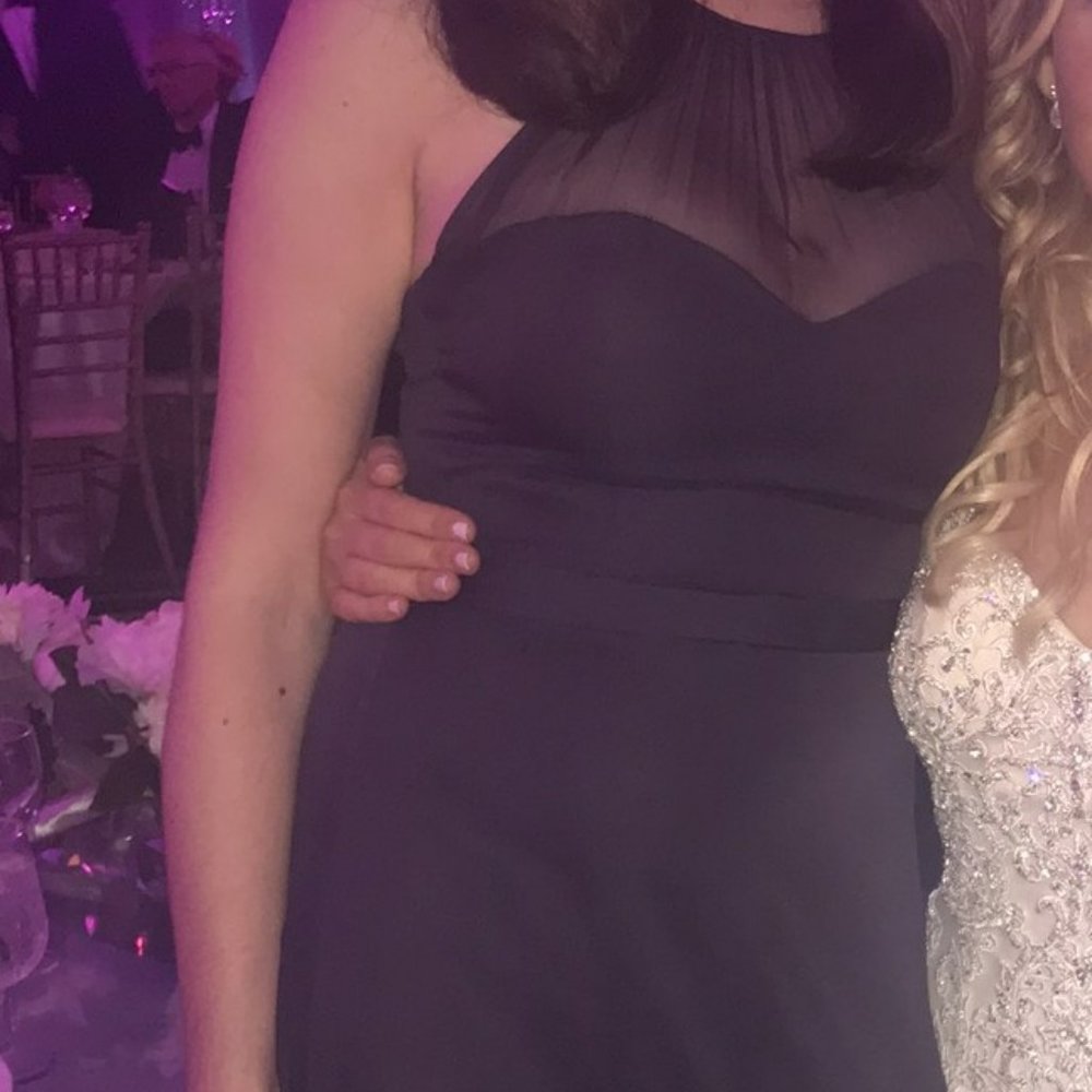 Plum Floor length Bridesmaid/Formal Dress